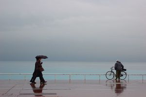 Le niçois n'aime pas la pluie et ça se voit...