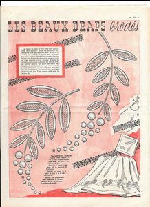 Broderie blanche: jours et plumetis