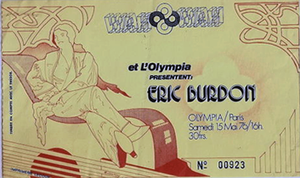 Interview Eric Burdon, Paris, 1976