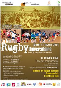 Sport Campus Bordeaux Régis Frenzel - Nuit du Rugby Universitaire 2014