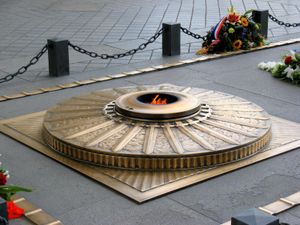 Flamme à l'occasion du centenaire de la Grande Guerre.
