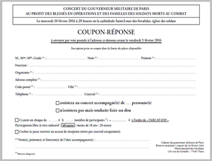 S'inscrire au concert du Gouverneur.
