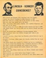 synchronicité entre Abraham Lincoln et John Fitgerald Kennedy