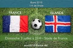 Pronostic France-Islande quart de final Euro 2016 3 juillet 21h Stade de France