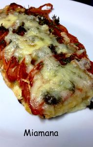 Tarte fine à la tomate et au Comté
