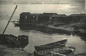 Le port de Saint-Trojan. Oléron.