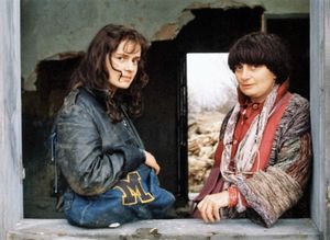 Sandrine Bonnaire et Agnès Varda. "Sans toit ni loi" 1985