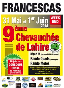 Rando quad du Moto Quad d'Albret (47) le 31 mai et 1 juin 2014