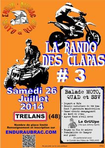 La rando des Clapas Moto, Quad, SSV à Trelans (48) le 26 juillet 2014