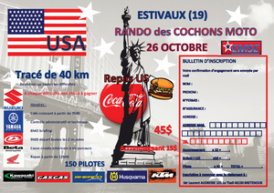 Rando moto des cochons de l'EMSE (19) le 26 octobre 2014