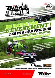 6 ème rando quad et SSV de Bihr Adventure à Neuveglise (15) le 25 et 26 avril 2015