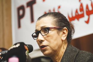 Louisa Hanoune, secrétaire générale du Parti des travailleurs. © Archives Liberté