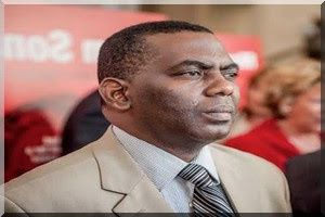 Communication de Biram Dah Abeid cet après-midi à Dakar, face à la presse.