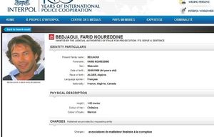 La justice Italienne fait rechercher Farid Bedjaoui par interpole (source Algérie 360)