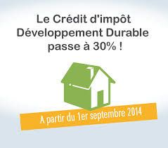 Le crédit d'impôt pour la transition energétique: nouvelles dispositions à compter du 1er septembre 2014