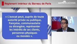 L'avocat lobbyiste: modification du règlement intérieur national sur la représentation d'intérêts