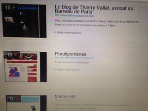 Entrée du blog du Cabinet Thierry Vallat dans le Top 15 du classement des blogs juridiques Teads Labs !