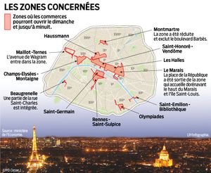 Travail dominical et de nuit: parution du décret du 23 septembre 2015 sur les Zones commerciales et Zones touristiques internationales dérogatoires