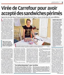 Licenciée pour avoir accepté des sandwiches périmés: est-ce légal ?