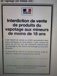 Affichage des produits du vapotage: l'arrêté du 22 août 2016