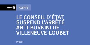 Burkini: le Conseil d'Etat suspend l'arrêté municipal de Villeneuve-Loubet