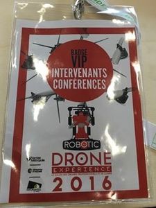 Me Thierry Vallat est intervenu lors du Drone Experience 2016 de Nantes pour parler des problématiques réglementaires des drones