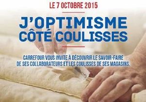 Carrefour '' j'optimisme côté coulisses'' : une expérience d'échanges et d'expériences nouvelles avec son hypermarché..