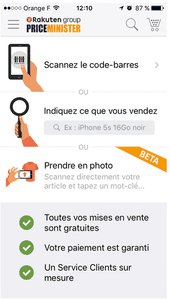 Price minister : clic-clac ... avec Quicksell tu shootes et tu vends!