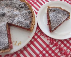 Tarte meringuée aux groseilles