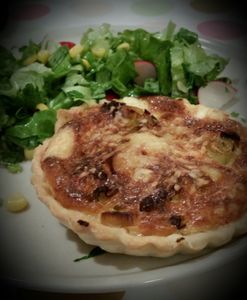 Tartelettes au poireau et fromage