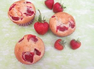 Madeleines espagnoles aux fraises