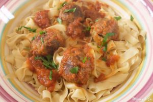 Tagliatelle aux boulettes de sardines