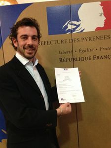 Perpignan 2014:La liste "Place au perpignanai(s)e" d'Axel Belliard et Jacqueline Amiel-Donat a été déposé en préfecture! interview par Nicolas Caudeville