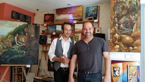 Les 22 arcanes majeurs du tarot en tableau! interview du peintre Ben J Gross, son mécène Estéve Valenti par Nicolas Caudeville