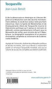 Tocqueville : conférence, de la Démocratie, de la Liberté, de l'Egalité