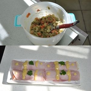 Rouleau de jambon à la macédoine !!!!