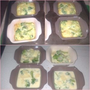 Flan de brocolis et cheddar