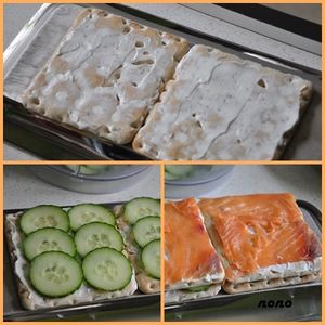 construction du gâteau salé