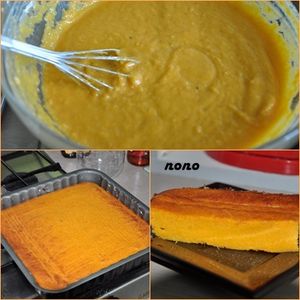 Le gâteau aux patates douces ...