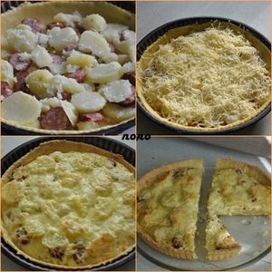 quiche pdt+saucisses