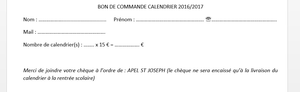 CALENDRIER 2016-2017 KI KAN OU