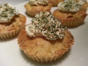 Cupcakes Saumon-Poireaux