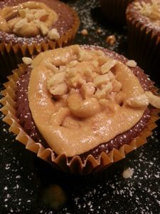 Cupcakes Chocolat Beurre de Cacahuètes