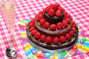 Moelleux Chocolat Framboises façon Pierre Hermé