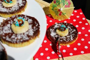 Flantelettes Banane, Chocolat & Coco