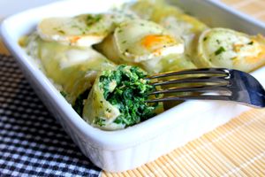 Cannelloni Saumon Epinards Ricotta & fromage de Chèvre