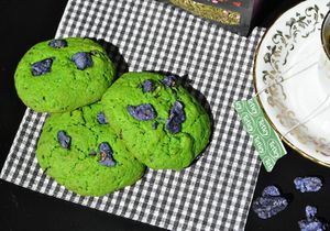 Cookies Thé Vert Matcha & Violette