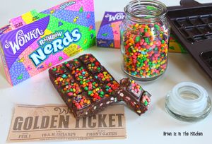 Barre Chocolat au Lait & Bonbons Willy Wonka - My American Market