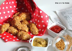 Nuggets de Poulet, Curry & Graines de Lin