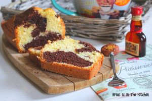 Cake Marbré Chocolat et Grand Marnier